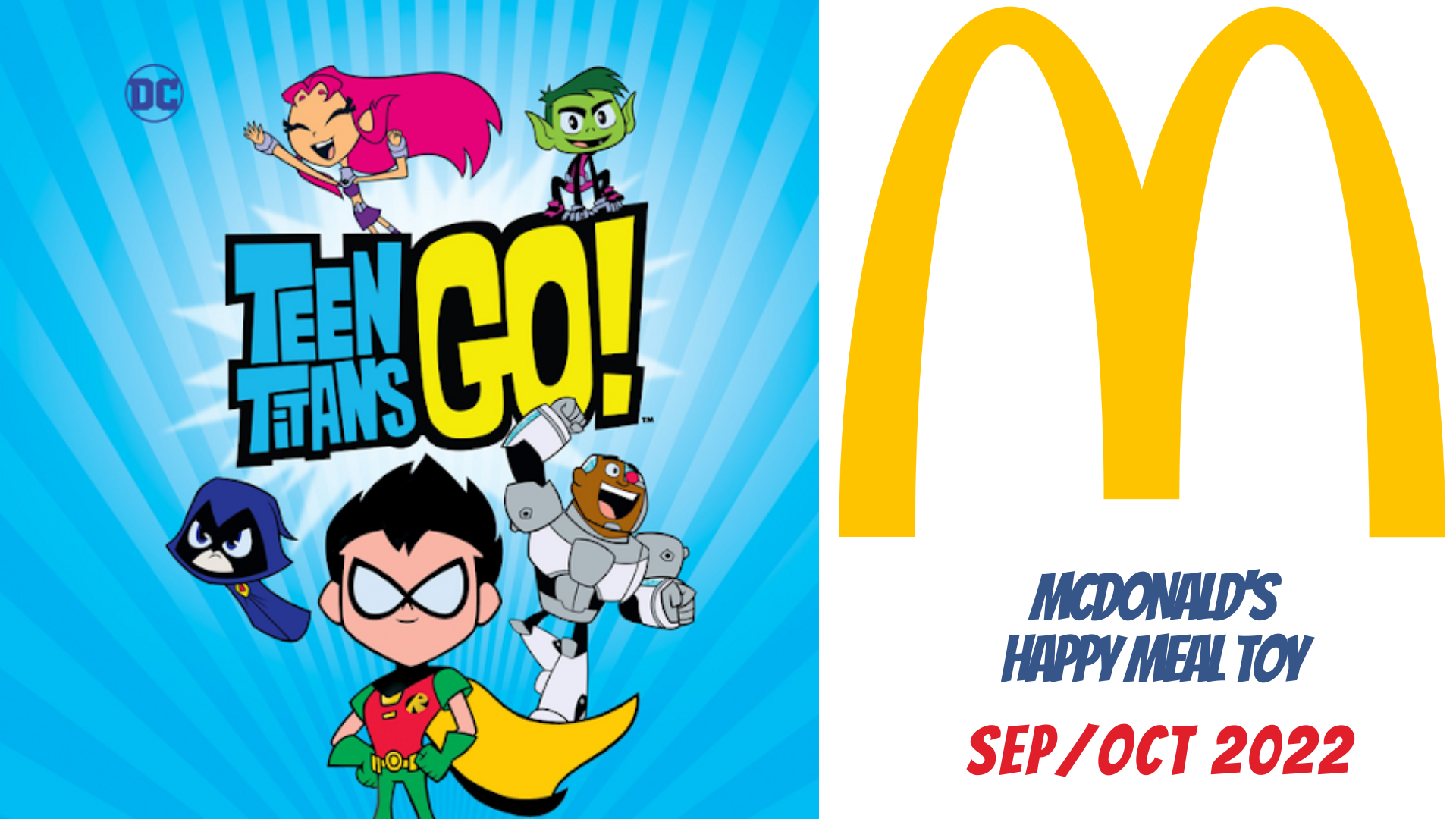 McDonald's Happy Meal Toys October 2022 Teen Titans Go! TheWackyDuo